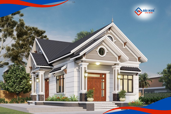 Mẫu nhà cấp 4 mái thái ở nông thôn