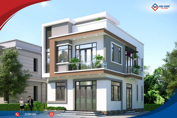 Mẫu nhà mái bằng 12