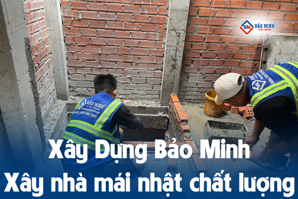 Xây Dựng Bảo Minh - Đơn vị xây nhà 8x12m nhà mái nhật 2 tầng uy tín