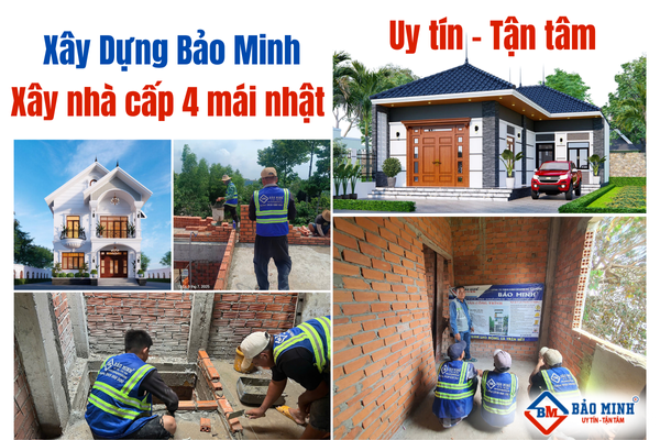 Xây Dựng Bảo Minh - Xây nhà cấp 4 mái nhật uy tín