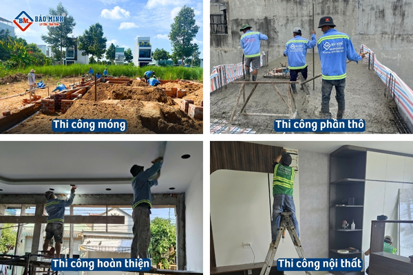 Các hạng mục công việc xây nhà 5 tầng