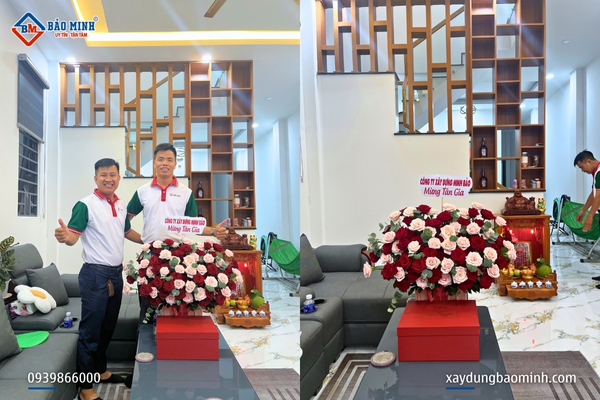 Đội ngũ Bảo Minh đến bàn giao nhà