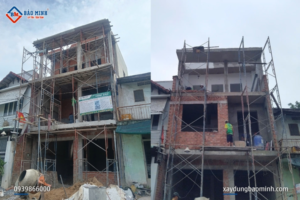 Giai đoạn thi công phần thô