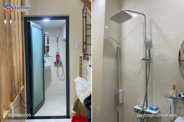 Mỗi tầng được bố trí 1 nhà vệ sinh