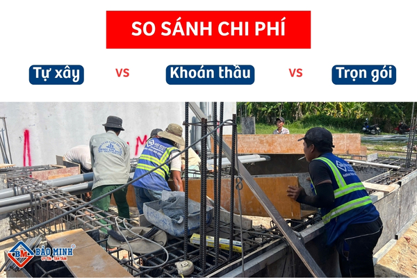 So sánh chi phí giữa các hình thức xây dựng