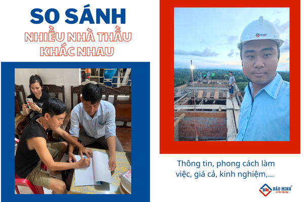 Nên so sánh thông tin, báo giá từ nhiều nhà thầu khác nhau để chọn ra nhà thầu phù hợp nhất về mọi mặt