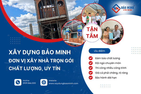 Xây Dựng Bảo Minh - Đơn vị xây nhà trọn gói phường Vĩnh Hội HCM uy tín