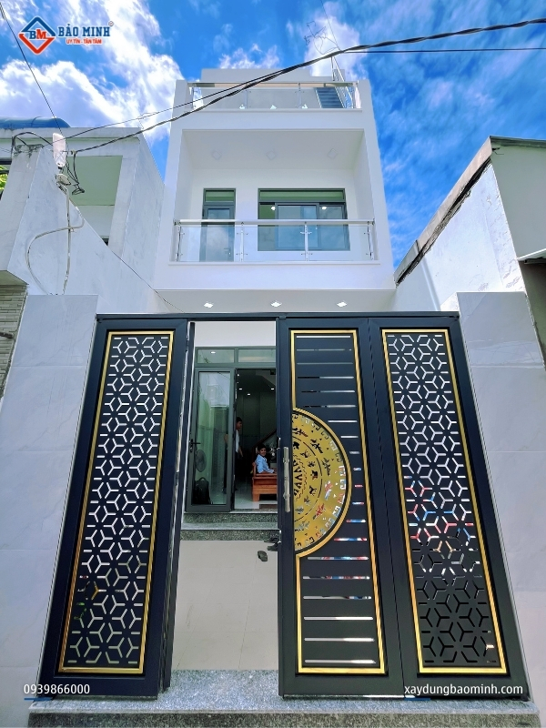 Công trình xây nhà 3 tầng Bình Tân