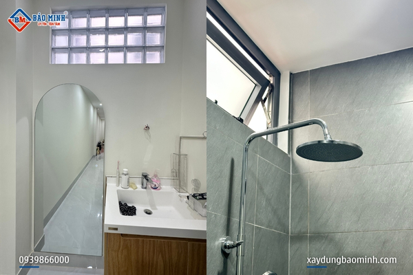 Mỗi tầng được bố trí 1 nhà vệ sinh