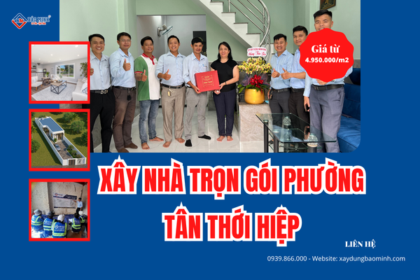 Xây nhà trọn gói phường Tân Thới Hiệp HCM