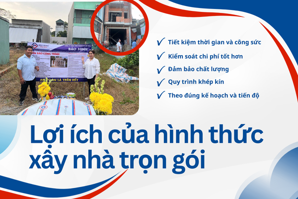 Lợi ích từ dịch vụ xây nhà trọn gói phường Tân Uyên HCM mang lại