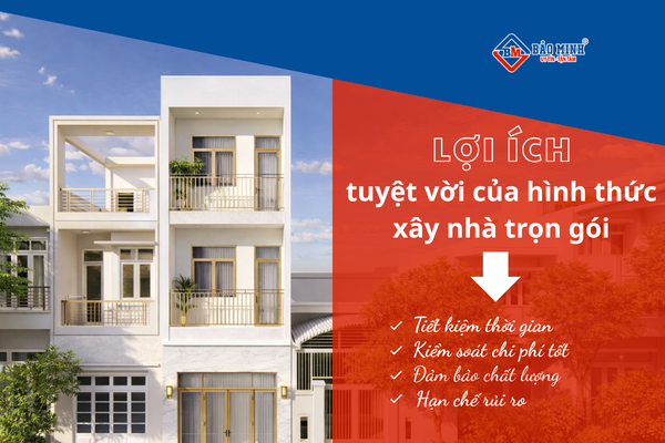 Lợi ích tuyệt vời của hình thức xây nhà trọn gói phường Thới Hòa HCM