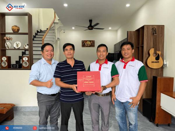 Anh Xuân hài lòng với chất lượng công trình