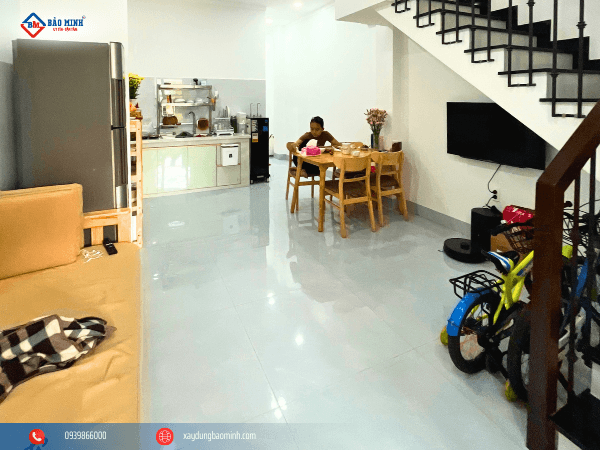 Phòng khách kết hợp bếp ăn