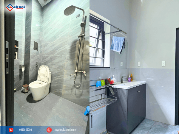 WC với lavabo bên ngoài