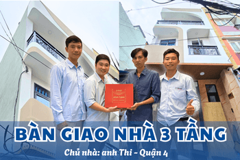 Xây Nhà 3 Tầng Quận 4 – Không Gian Sống Hiện Đại Cho Anh Thi