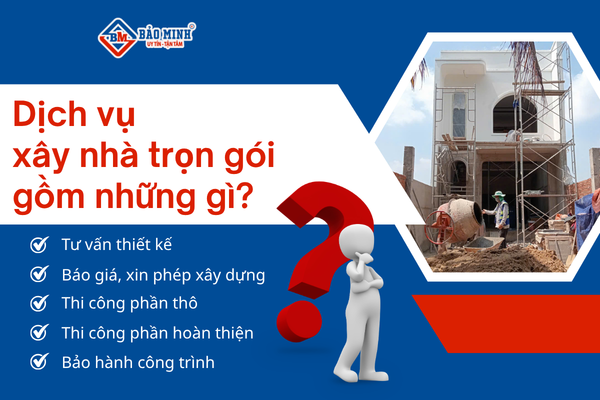 Dịch vụ xây nhà trọn gói xã Bà Điểm HCM gồm những gì