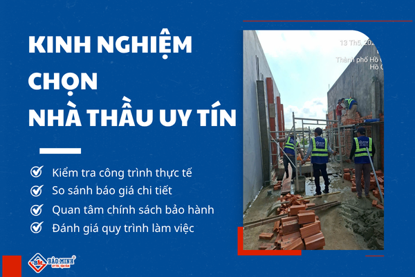 Kinh nghiệm chọn nhà thầu xây nhà trọn gói xã Bà Điểm HCM là gì