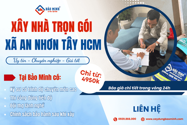 Dịch vụ xây nhà trọn gói Xã An Nhơn Tây HCM