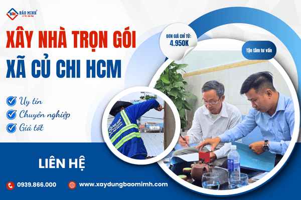 Dịch vụ xây nhà trọn gói Xã Củ Chi HCM