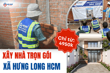 Báo giá xây nhà trọn gói Xã Hưng Long HCM mới nhất