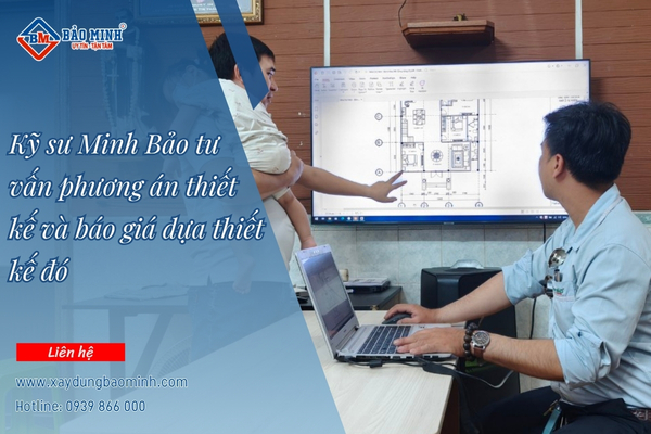 Bảo Minh hỗ trợ khách hàng tính vật liệu xây dựng nhà 3 tầng