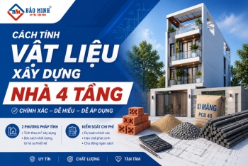 Cách Tính Vật Liệu Xây Dựng Nhà 4 Tầng